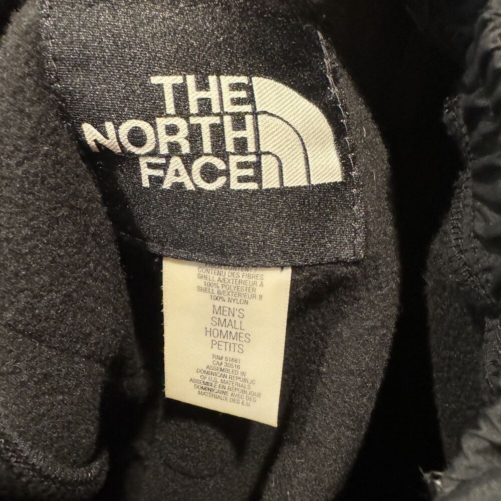 The North Face Denali Pants Full Zip Fleece Black Nylon Knee Gorpcore Mens Small - Picture 2 of 11